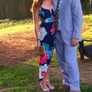 Lulu’s Floral Asymmetrical Floral Dress
